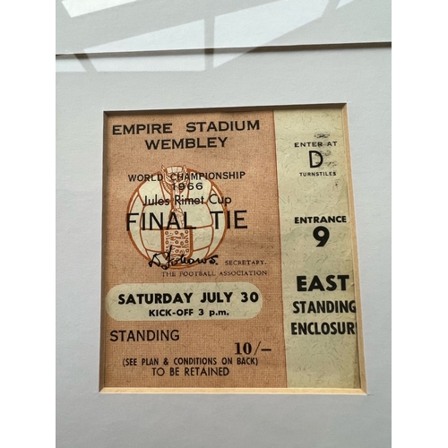 14 - Framed World Cup 66' Tickets and Pics item. Vendor went to all games and took some unique photos of ... 