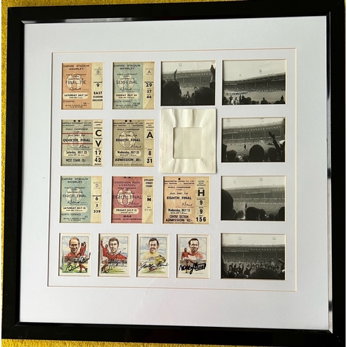 14 - Framed World Cup 66' Tickets and Pics item. Vendor went to all games and took some unique photos of ... 