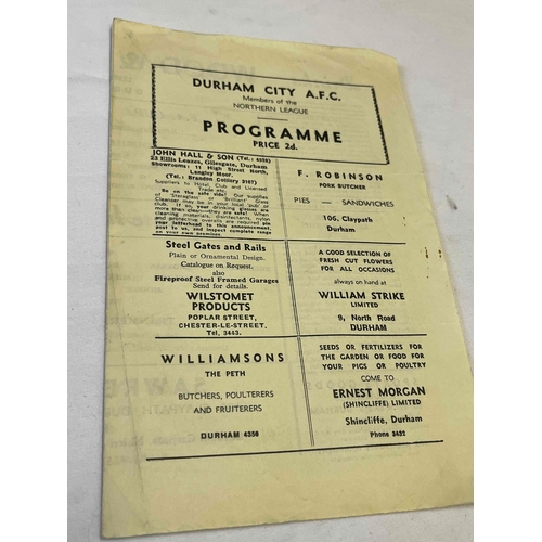 58 - 1957/58 Durham City v Tranmere Rovers FA Cup 2nd round