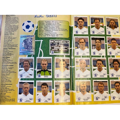 62 - Panini - Football 2001, Belgium complete album.