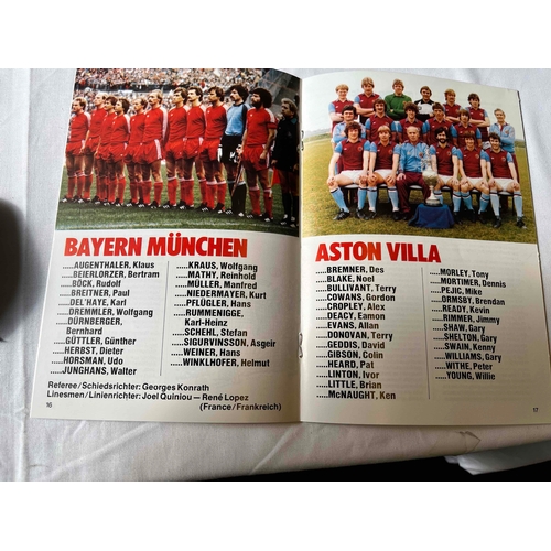 119 - 1982 European Cup Final, Aston Villa v Bayern Munich (Official programme), Great condition.