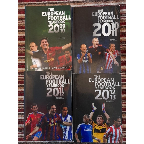 141 - European Football Yearbook, 4 Editions, 2009/10, 2010/11, 2011/12 and 2012/13.