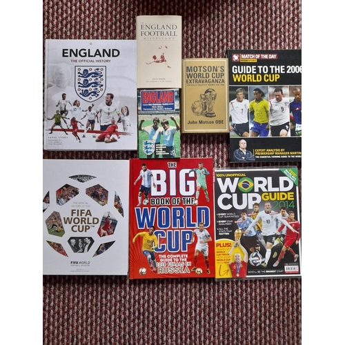 142 - Selection of England and World Cup Publications. England 'The official History', England Football Fa... 