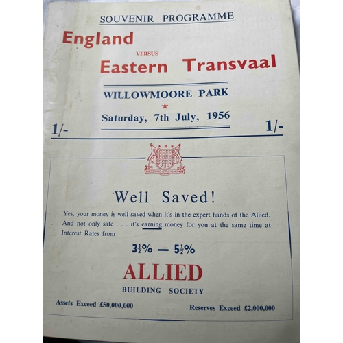 150 - 1956 England Touring Team  v Eastern Transvaal, Willowmore Park, good condition