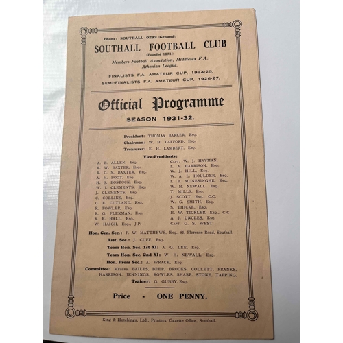 151 - 1931/32 Southall v Hounslow, Middlesex Charity Cup 1st Round proper.