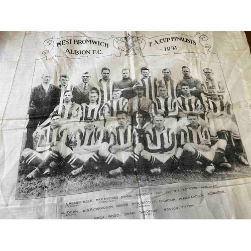 163 - West Bromwich Albion 1931 FA Cup Finalists, Handkerchief