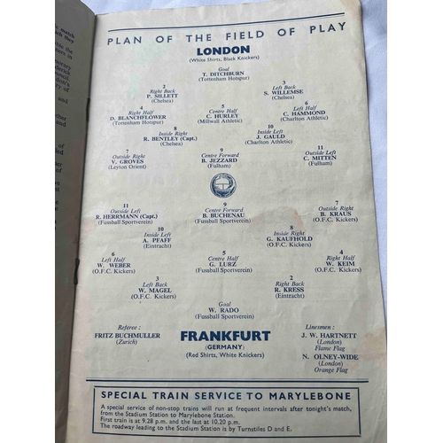 166 - 1955 London v Frankfurt, European Inter City Cup, Good