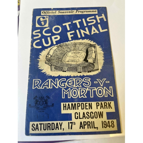 197 - 1948 Scottish Cup Final, Rangers v Morton. Good conditiion for age apart from a few nicks and spine ... 