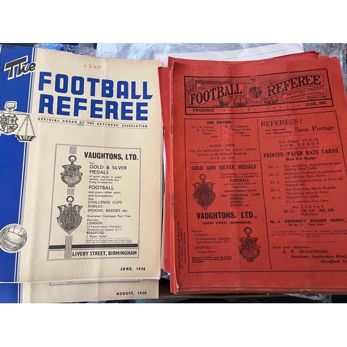 219 - 23 x The Football Referee, Monthly publication from the Referees Association, Dating from 1935 to 19... 