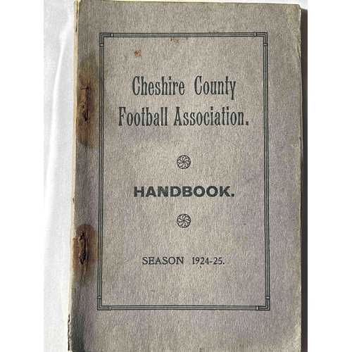 221 - 1924/25 Cheshire County Football Association Hanbook