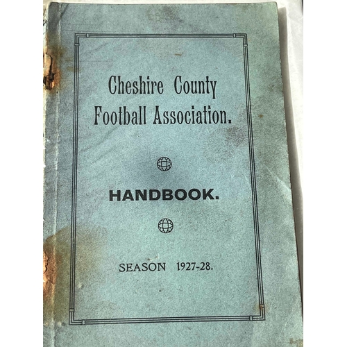 222 - 1927/28 Cheshire County Football Association Hanbook, Rusty Staples