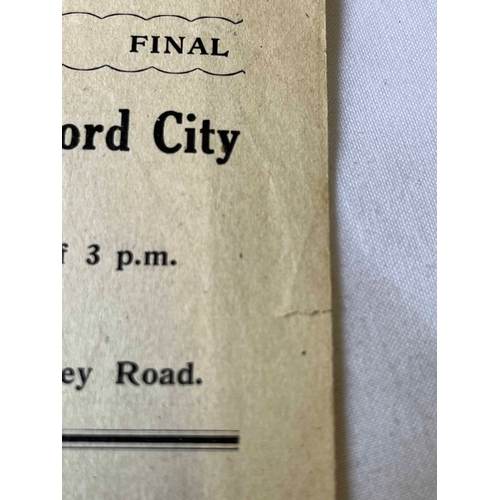 231 - 1948/49 Banbury Spencer v Oxford City Oxfordshire Senior Cup final, Played at the Oxford University ... 