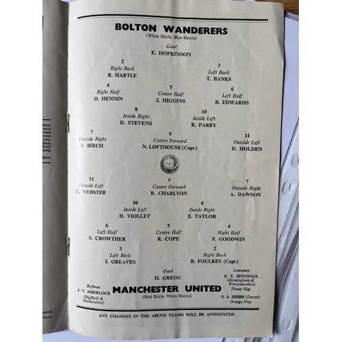 244 - 1954 FA Cup Final, Preston v West Bromwich Albion, Team change