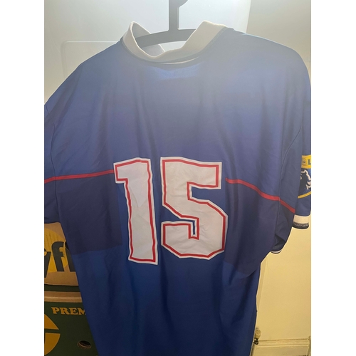 266 - 1997/98 Rangers Scottish Football league Player Issued Number 15 shirt.