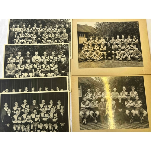 282 - 6 Cove FC Team photos from late 50's to early 60's, good condition and 2 are well mounted.