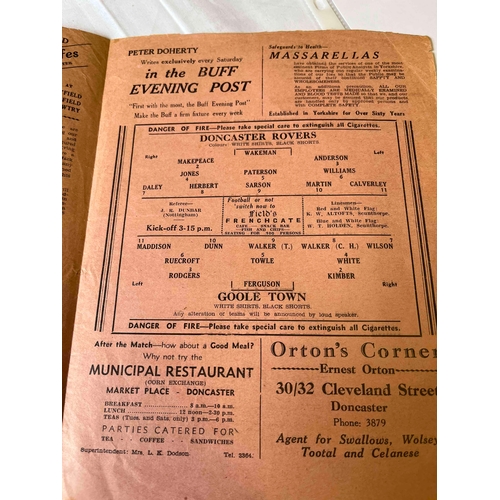 290 - 1950/51 Doncaster Rovers v Goole Town, Midland League.