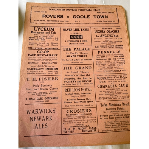 290 - 1950/51 Doncaster Rovers v Goole Town, Midland League.