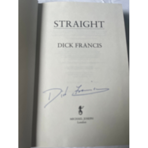 357 - Horse Racing - Straight by Dick Francis, Signed by the author, Limited edition number 439/500. novel... 