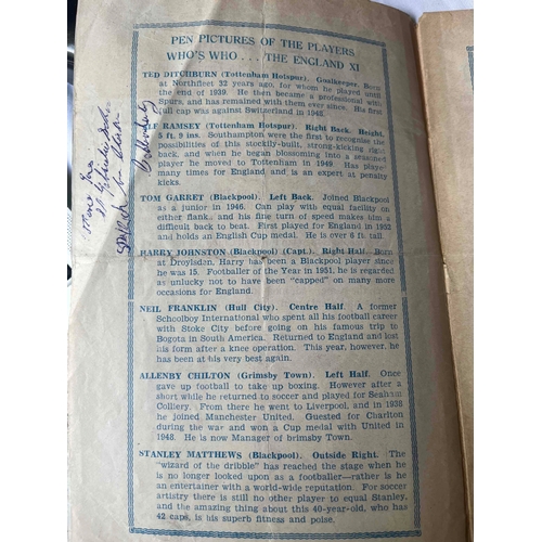 588 - 1955 All Ireland International X1 v England International X1, Played at Dalymount. Grubby cover and ... 