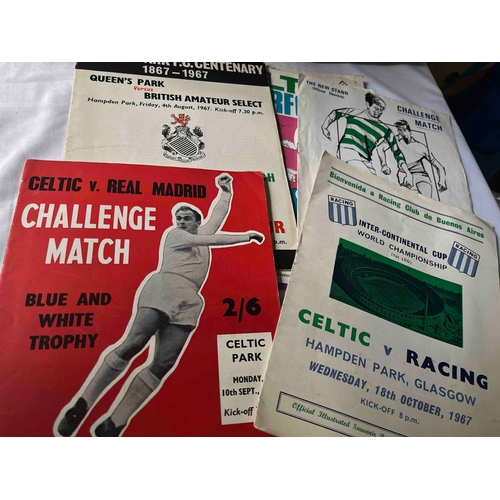 305 - Celtic Against foreign Opposition. V Real Madrid 1962, Racing 1967, Spurs 67 (small tear to spine), ... 