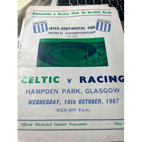 305 - Celtic Against foreign Opposition. V Real Madrid 1962, Racing 1967, Spurs 67 (small tear to spine), ... 