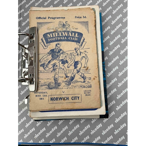 43 - Football Programmes; Over 200 programmes of which about 125 are pre 1960 and over 70 are early 1960'... 