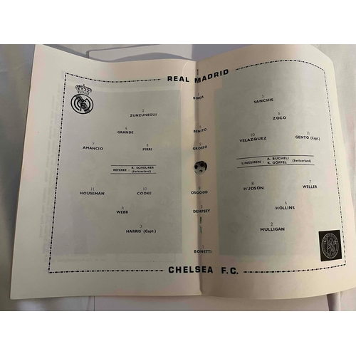 285 - Chelsea 1971 v Real Madrid, Cup Winners Cup Final programme in Athens, great condition