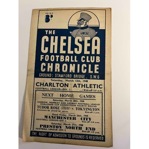 300 - 1947/48 Chelsea v Charlton, Team changes