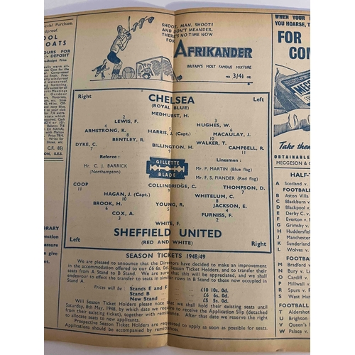 306 - 1947/48 Chelsea v Sheffield United, clean copy