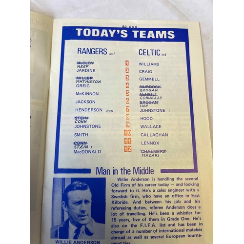 371 - 1971 Rangers disaster Programme v Celtic. Neat team changes and attendance showing. But great condit... 