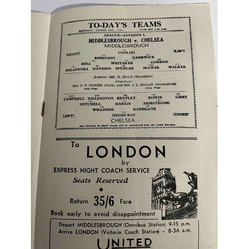 169 - 1950/51 Middlesboro v Chelsea, Clean copy