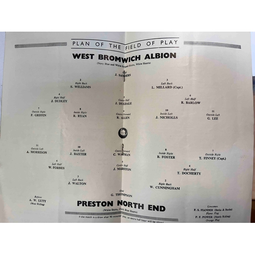 135 - 1954 FA Cup Final, Preston North End v West Bromwich Albion, clean copy