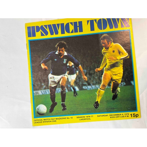 152 - Sex Pistols, 1976/77 Ipswich Town v Liverpool with the famous sex Pistol advert inside.