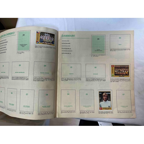 157 - Panini Euro Football, some stickers but not complete, clean inside, cover well used.