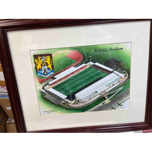 246 - Northampton Town Framed Picture by K & K Fine arts, Limited edition 250 (not numbered)