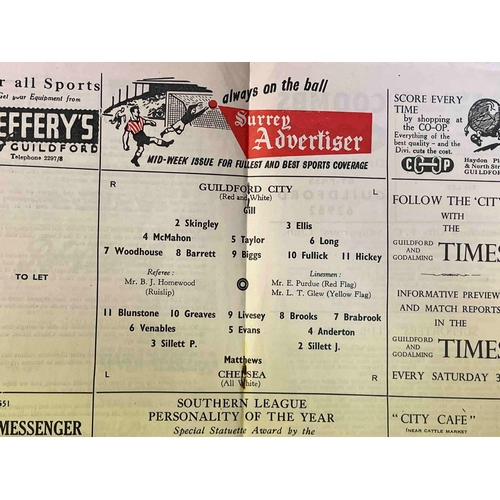 277 - 1960 Guildford City v Chelsea, good condition