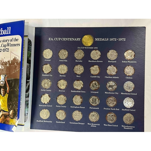 250 - FA Cup Centenary 1872-1972, Complete but rusting around edge of coins.