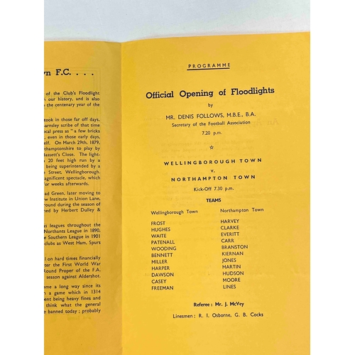 235 - 1966/67 Wellingborough Town v Northampton Town, Opening of Floodlights, Clean Copy.