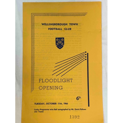 235 - 1966/67 Wellingborough Town v Northampton Town, Opening of Floodlights, Clean Copy.