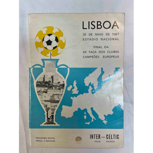 352 - Celtic v Inter Milan 1967 European Cup Final, mark on cover.