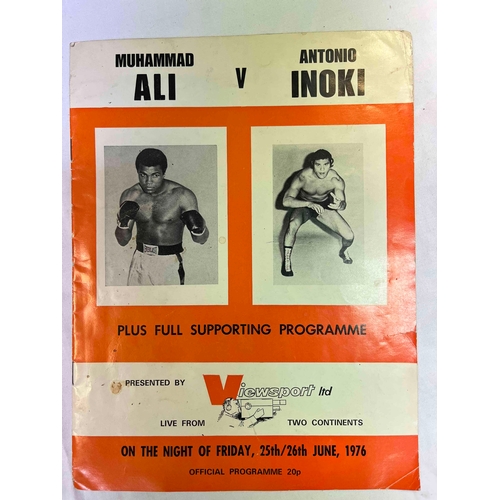 354 - Boxing Muhammad Ali v Antonio Inoki, 1976 Programme, slight marks on cover.