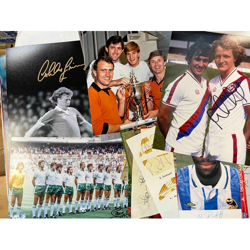 356 - 100 Autographs on Photos and pictures from magazines to include, Carlo Sartori (Man Utd), Ted McDoug... 