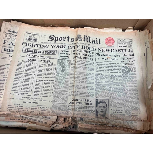 627 - Oxford Mail Sports Newspapers from the early 50's, approximately 100.