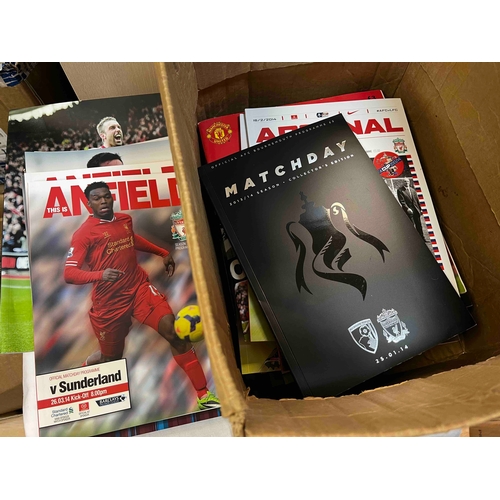 431 - Liverpool Home and Away programmes from 2013/14