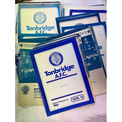 429 - Pack of Tonbridge AFC 70s programmes, may be slight duplication