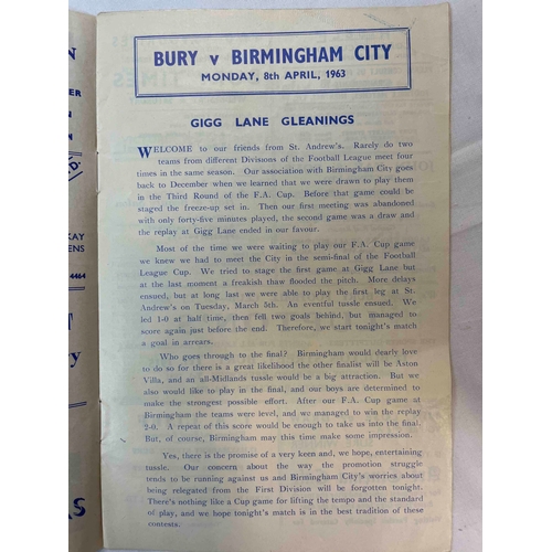 425 - 1963 League Cup Semi Final Bury v Birmingham City