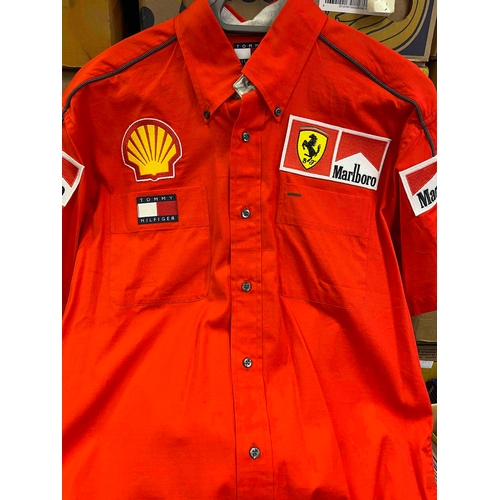 450 - Motor Racing - Ferrari Pit Stop team, Shirt, Shell/ Tommy Hilfiger logo opposite Ferrari/Marlboro lo... 