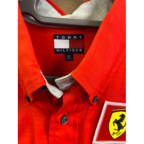 450 - Motor Racing - Ferrari Pit Stop team, Shirt, Shell/ Tommy Hilfiger logo opposite Ferrari/Marlboro lo... 