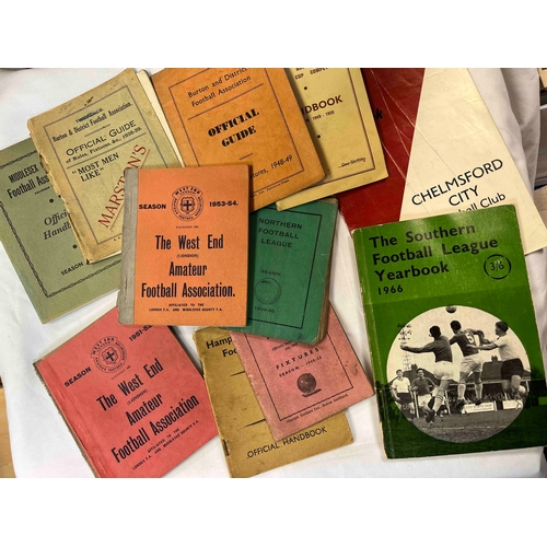 616 - 12 County / Club Handbooks, Middlesex 55/56 West End London Amateur FA 51/52, 52/53, 53/54, Burton &... 