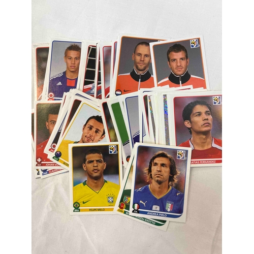 603 - 77 x South Africa World Cup 2010 loose stickers. Includes Ronaldo.